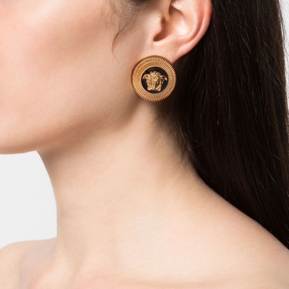 Versace medusa earrings